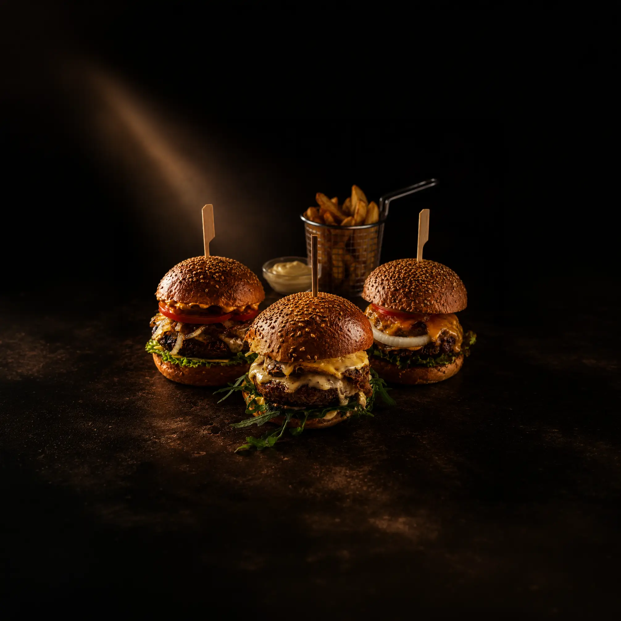 Drie sappige burgers van Donderdag Burgerdag bij Café de Heeren in Purmerend