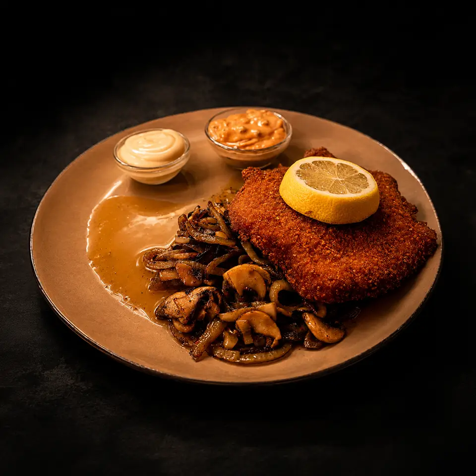 Klassieke schnitzel bij Café de Heeren in Purmerend