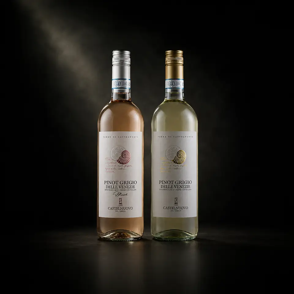 Castelnuovo Pinot Grigio en Pinot Grigio Blush wijnen bij Café de Heeren in Purmerend